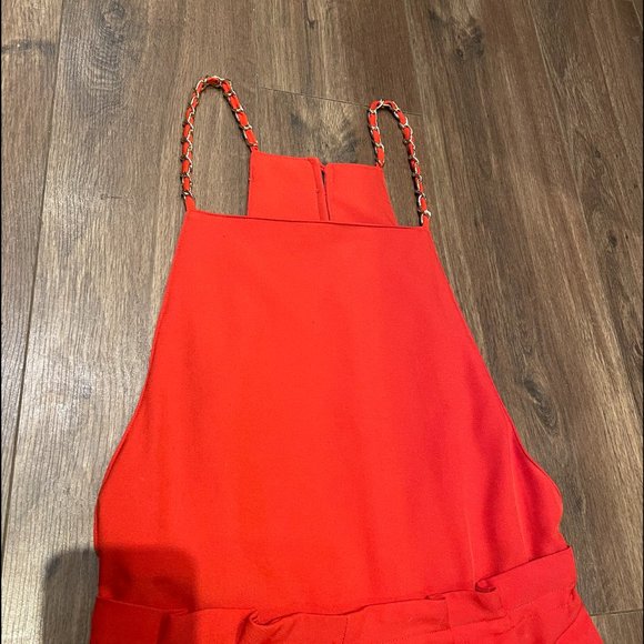 Elegant women's jumpsuit, with gold chain shoulder, size s/m, high quality - Picture 2 of 7